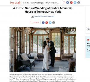 The Knot Natural Wedding at Foxfire