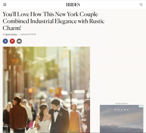 Brides Elegant Industrial Wedding